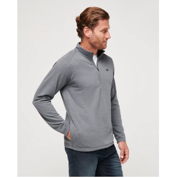 Travis Mathew Quarter Zip Pullover Sweater Gray Golf Men’s XL - Picture 2 of 11
